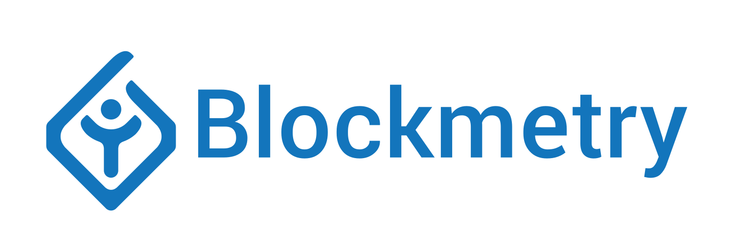 Logo of Blockmetry service.